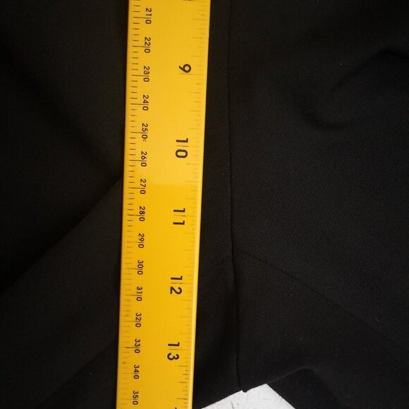 Nine West Ladies Size 10 Black Straight Leg Zipper & 2 Clasp Closure Dress Pants - Picture 13 of 14